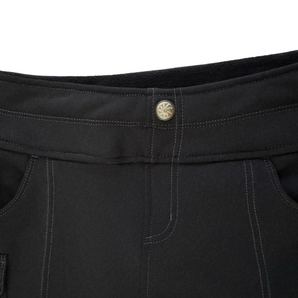 Athleta Black Snowslide Fleece Lined Cargo Skirt Size Medium - Picture 5 of 12